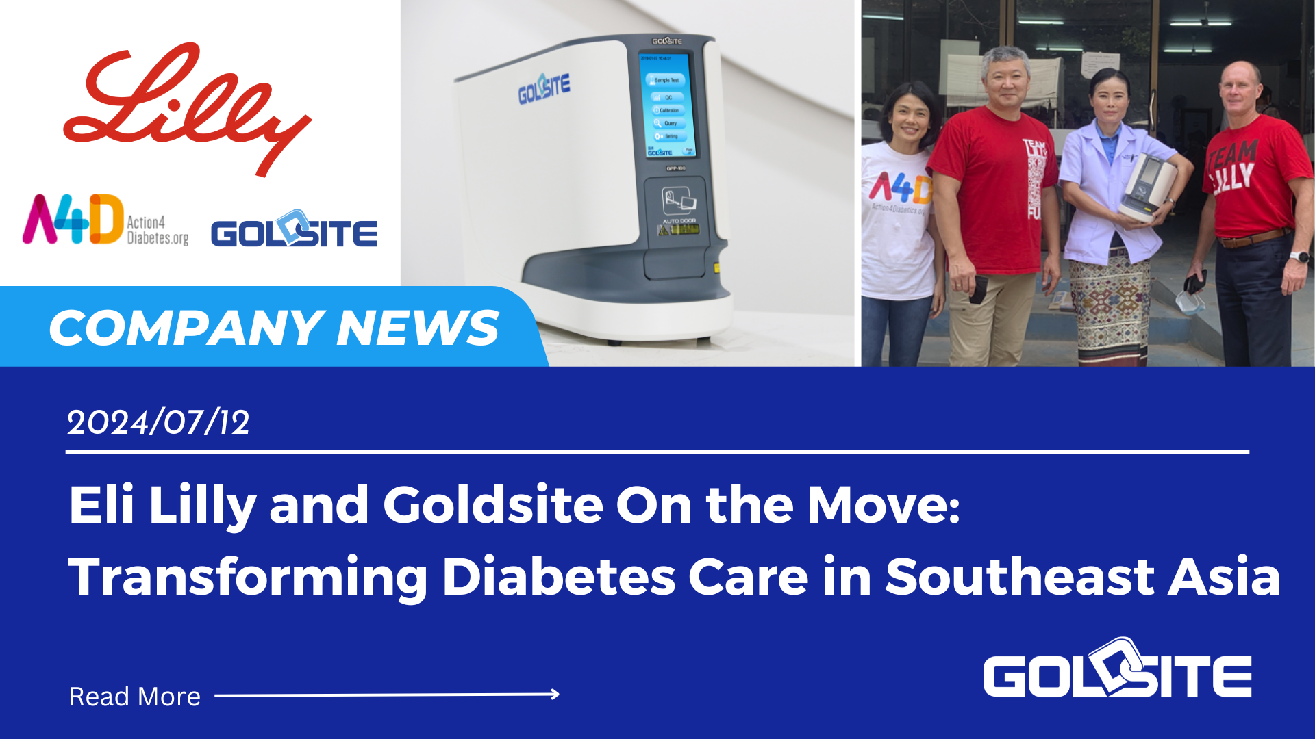 Eli Lilly e Goldsite em movimento: transformando o tratamento do diabetes no sudeste da Ásia