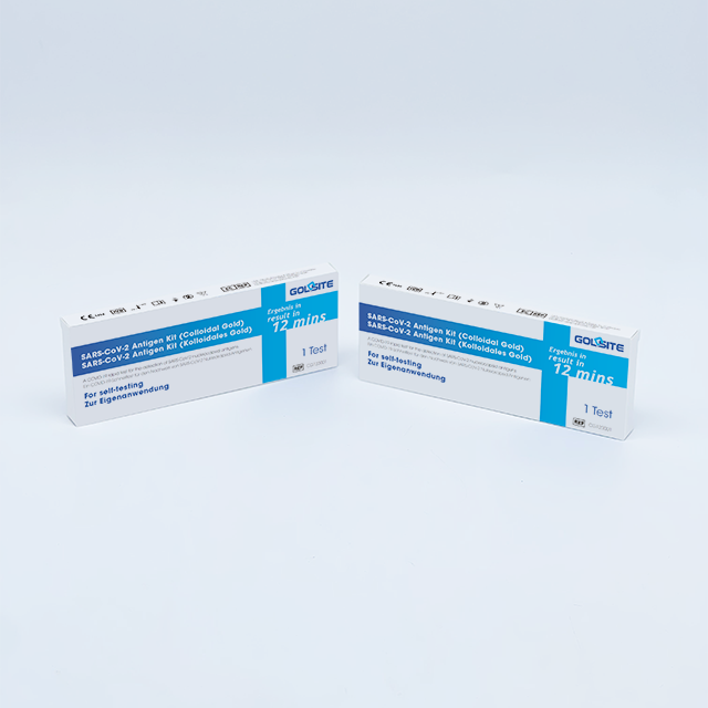 CE Marcado Inglês Alemão COVID-19 Antigen Rapid Test Kit para autoteste