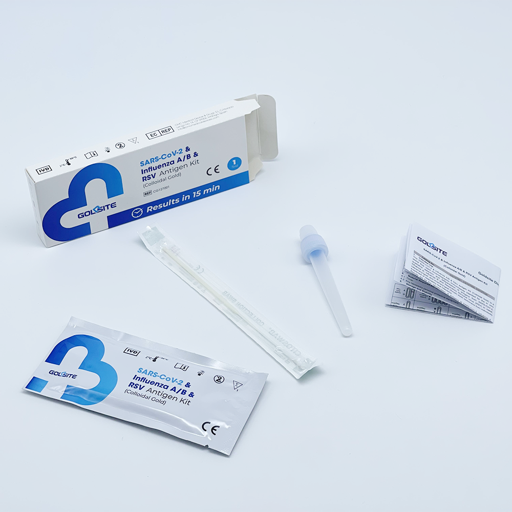 Sars-Cov-2 & Flue A/B & RSV Combo Antígeno Teste