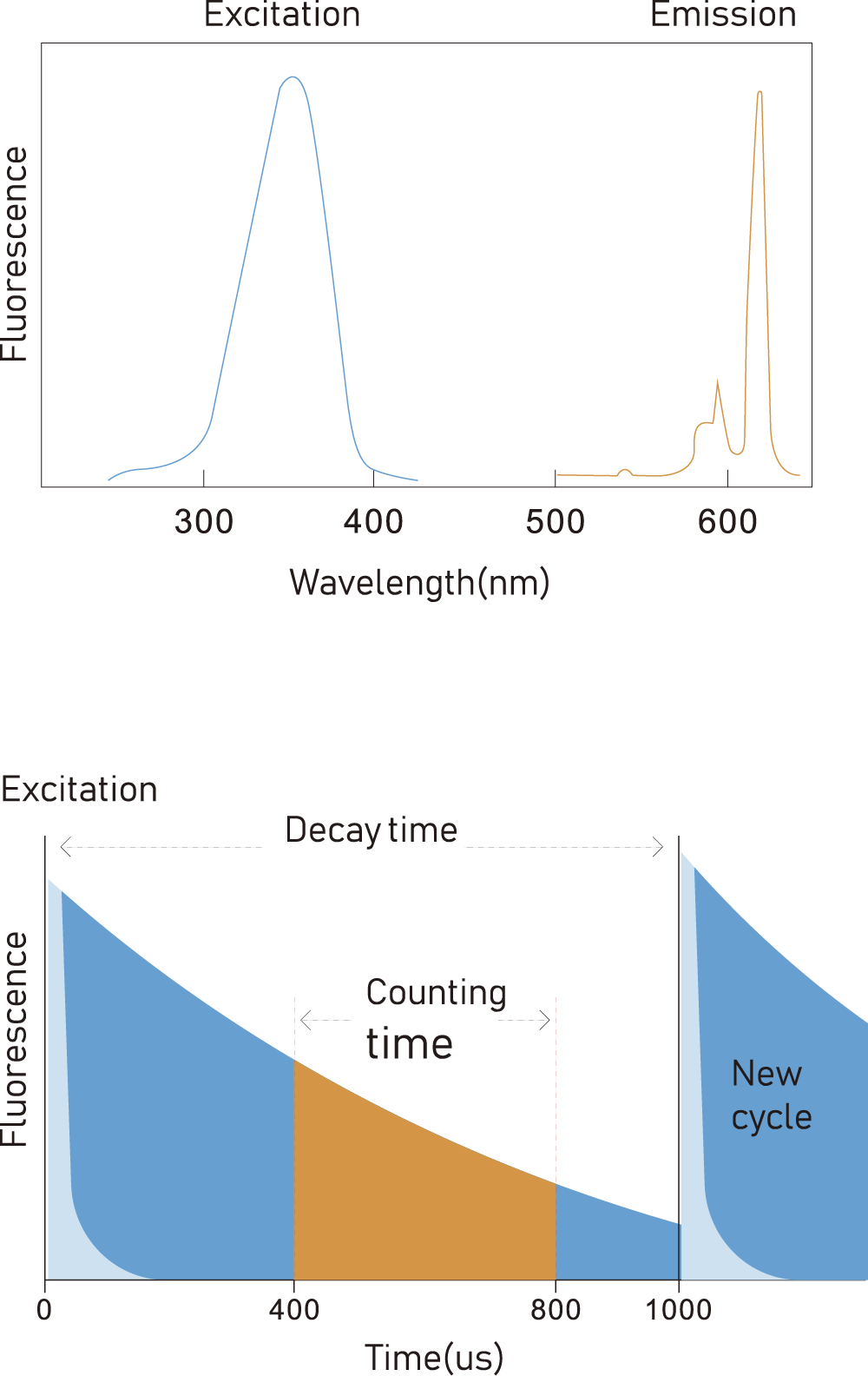 Princípio da técnica de fluorescência resolvida no tempo