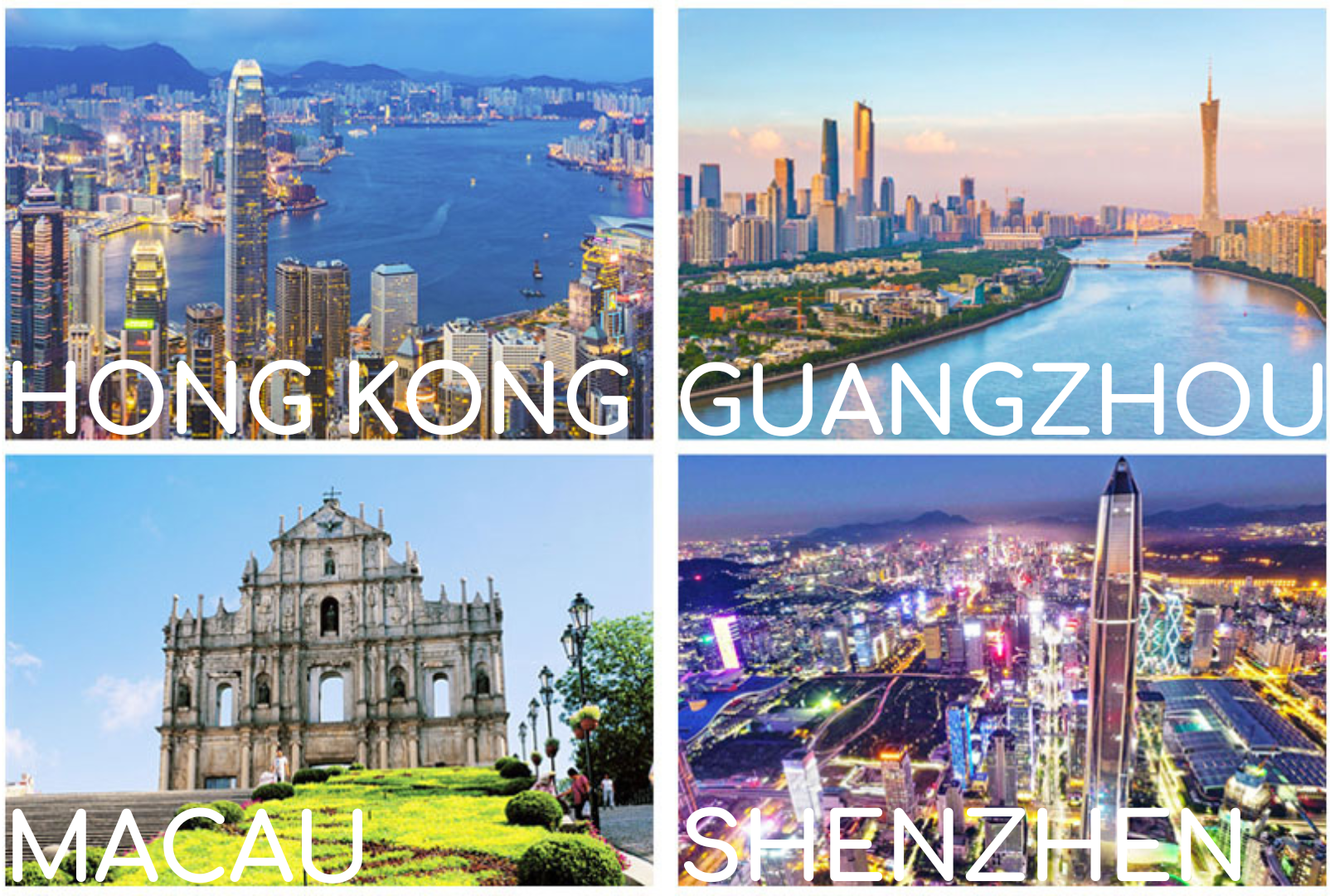 Guangdong Hong Kong Macau Grande Baía GBA
